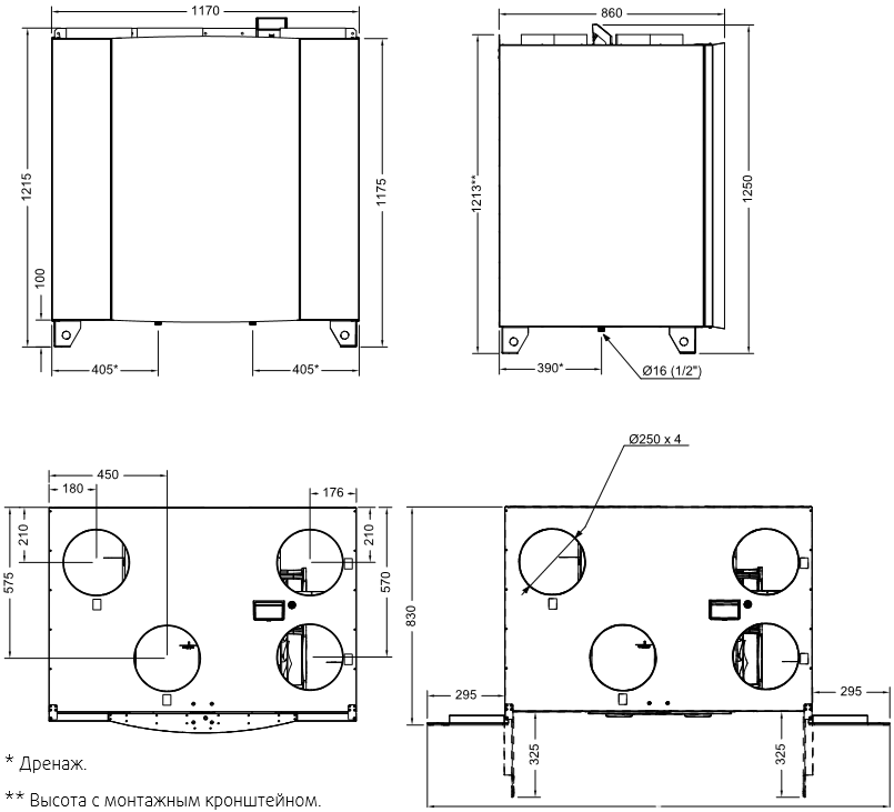 Systemair SAVE VTC 700 - Габариты.png